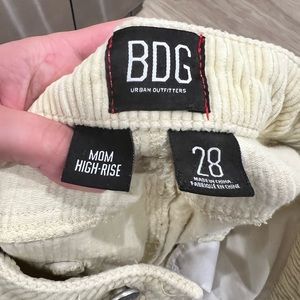 bdg corduroy pants mom high rise